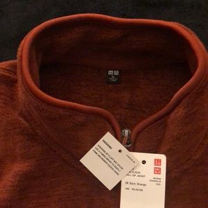 Rust zip up jacket / fleece